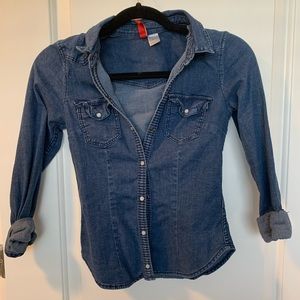 H&M Jean shirt in size 2